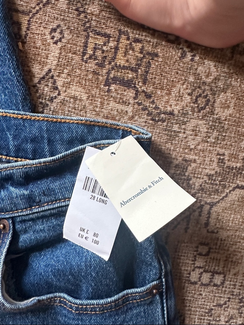 Abercrombie LONG Curve Love 90s Straight Jean NEW with tags SIZE 6L - Picture 4 of 6